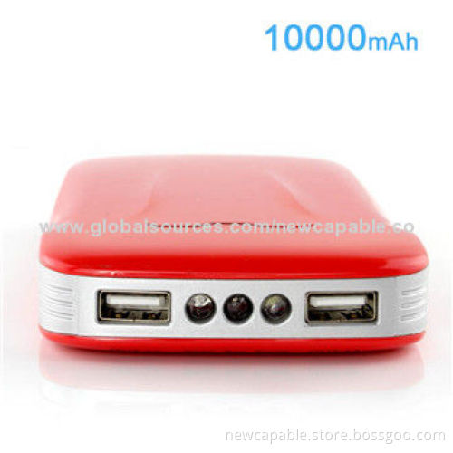 Racing car style power bank with 10,000mAh and dual USB output